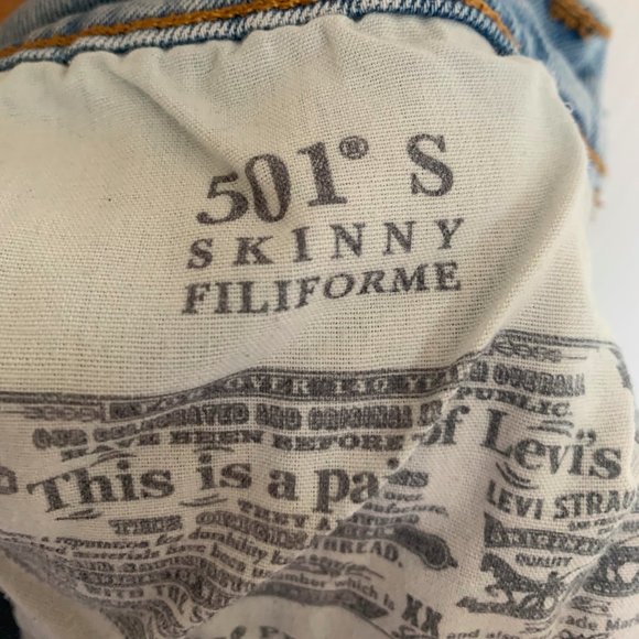 Levi's 501 denim shorts, medium/large - Picture 3 of 3